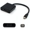 Add-On 5PK MINI DP HDMI ADAPTER BLACK MINI-DISPLAYPORT TO HDMI CABLE M/F MDP2HDMIB-5PK - alternate 1